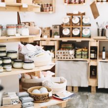 Zero,Waste,Shop,Interior,Details.,Wooden,Shelves,With,Different,Food