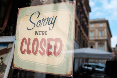 Sorry,We're,Closed,Shop,Window,Door,Notice,Board,abandoned,Shutdown,Cafe