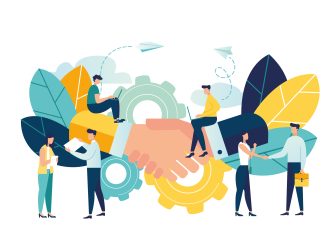 Business,Concept,Vector,Illustration,,Partnership,Concept,,Agreement,Of,Parties,,Hand