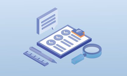 Management,Document.on,Blue,Background.3d,Design.isometric,Vector,Design,Illustration.