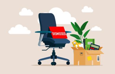 Dismissed.,Fired,From,Job.,Business,Chair,With,Box,With,Office