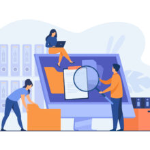 Office,Workers,Organizing,Data,Storage,And,File,Archive,On,Server