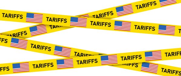 Usa,Import,Tax,Tariffs,Barrier,Tape,Vector.,American,Trade,War