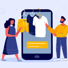 Online,Shopping.adult,Young,Man,,Woman,Buy,Clothes,shorts,,T-shirts,Online.new,Wardrobe.consumption.smartphonre