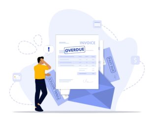 Overdue,Bills,Concept,Illustration.,Suitable,For,Landing,Page,,Ui,,Web,