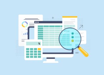 Accounting,Concept,With,Computer,Monitor,,Spreadsheets,,Financial,Reports,And,Magnifying